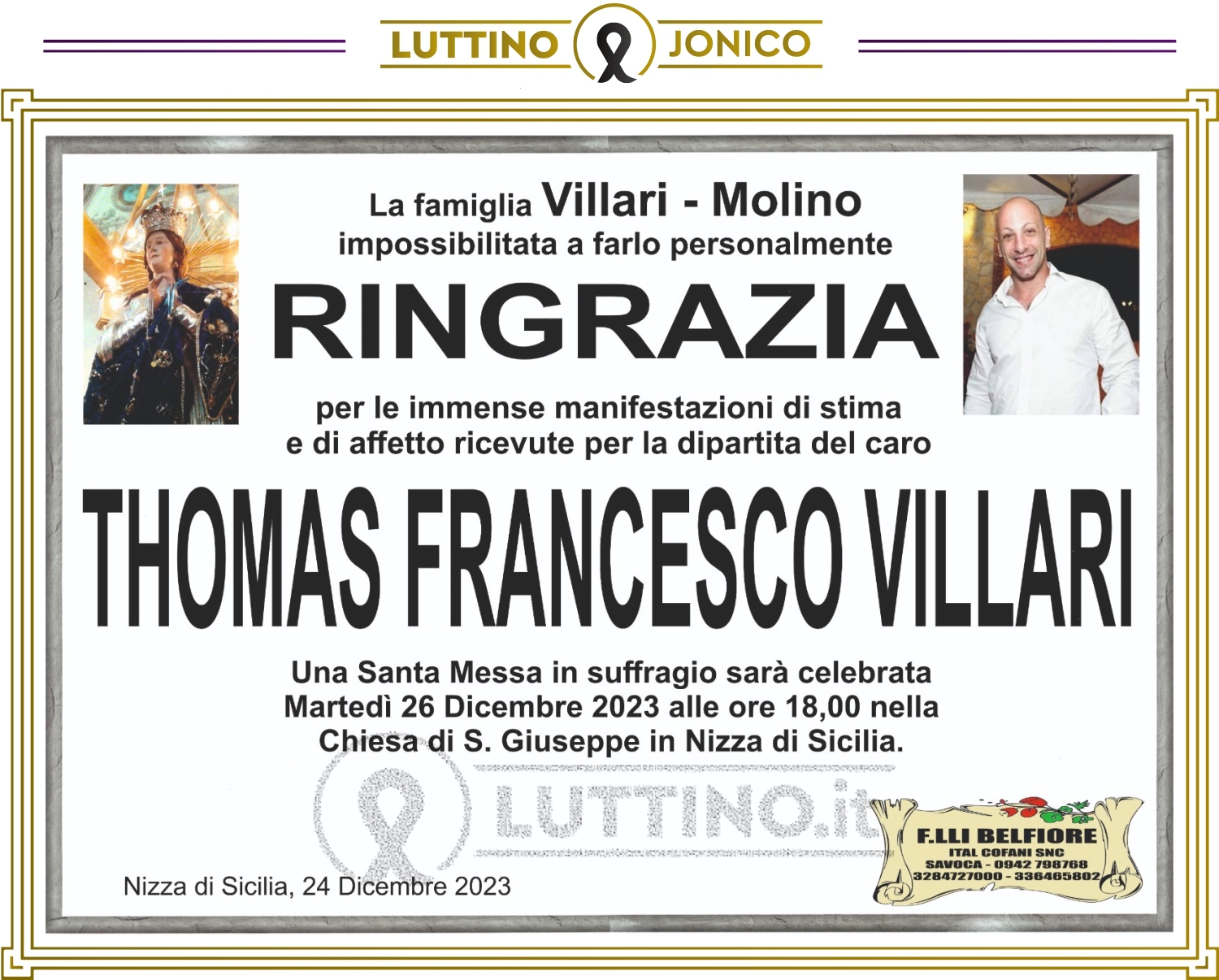 Thomas Francesco Villari